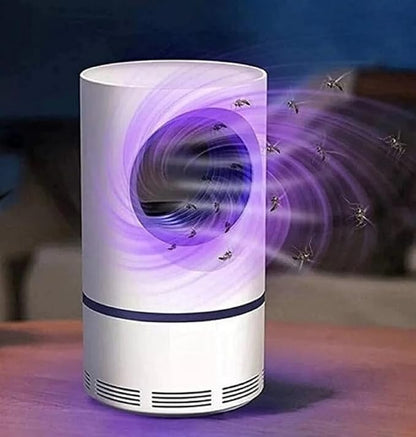 Mosquito Killer Lamp International Eco Friendly Bug Zapper Electric Mosquito Lamp Dual Mosquito Zapper Lamp Indoor Insect Trap Portable Killer Lamp.M61 (White) -JN KART