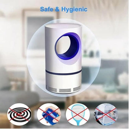 Mosquito Killer Lamp International Eco Friendly Bug Zapper Electric Mosquito Lamp Dual Mosquito Zapper Lamp Indoor Insect Trap Portable Killer Lamp.M61 (White) -JN KART