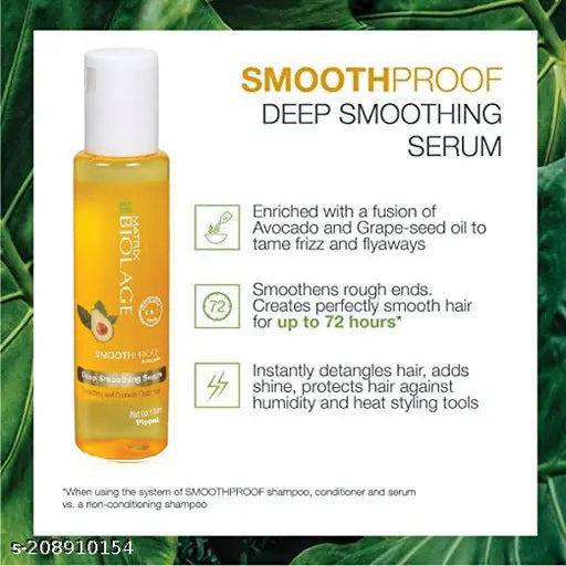 Biolage Deep Smoothing 6-In-1 Hair Serum for Frizzy Hair 100 ml (Pack of 1)