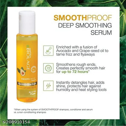 Biolage Deep Smoothing 6-In-1 Hair Serum for Frizzy Hair 100 ml (Pack of 1)
