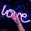 Pink Love Neon Led Light Sign for Love Room Decoration Accessory, Table Decoration, Gifts, Night Light ( USB + Battery )(PINK) || Love light lamp || Love Neon Lights || Love Lighting gift ||Love Lights || Love withe Neon Light - JN KART